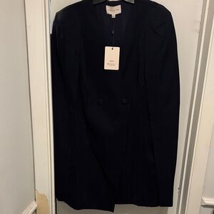 Adelyn Rae Classic Navy Cape Jacket